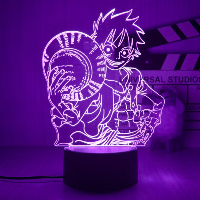 Anime One Piece 3D LED Night Light Luffy Roronoa Zoro Nico Pirate Ship Illusion Table Lamp 3 - Anime Lamps Shop