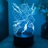 Demon Slayer Kimetsu No Yaiba Nezuko Rengoku Zenitsu Tanjiro 3d Led Lamp Bedroom Manga Anime Figure 9 - Anime Lamps Shop