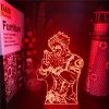 Jujutsu Kaisen 3D Lamp Anime Gojo Satoru Jujutsu Kaisen Yuji Itadori LED Night Light Brdroom Decor 18 - Anime Lamps Shop