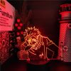 Jujutsu Kaisen 3D Lamp Anime Gojo Satoru Jujutsu Kaisen Yuji Itadori LED Night Light Brdroom Decor 7 - Anime Lamps Shop