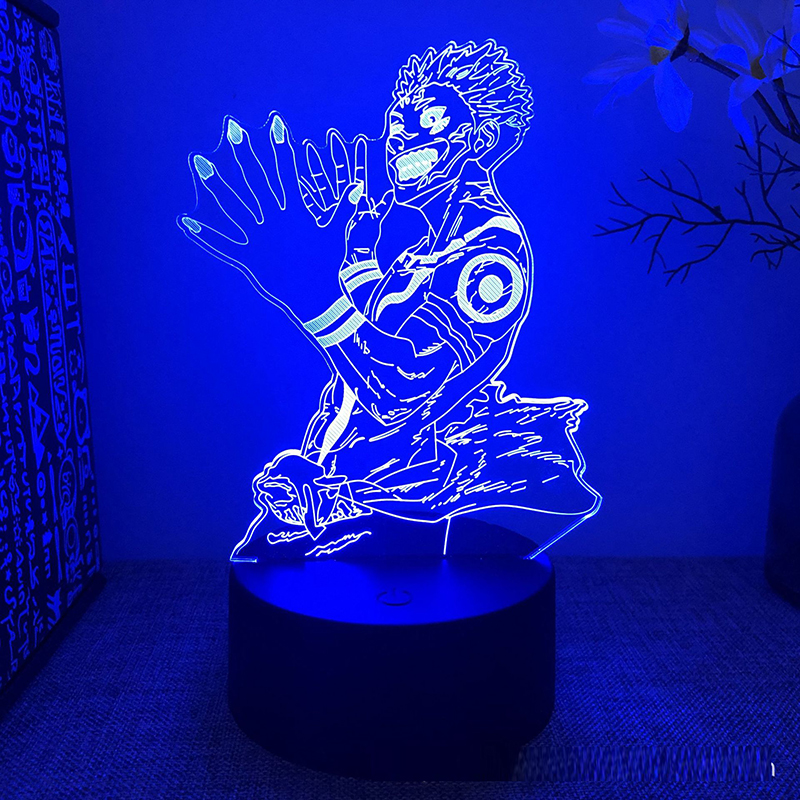 Jujutsu Kaisen Gojo Satoru Nanami Kento Sukuna 3d Led Lamp for Bedroom Anime Figure Night Lights 2 - Anime Lamps Shop