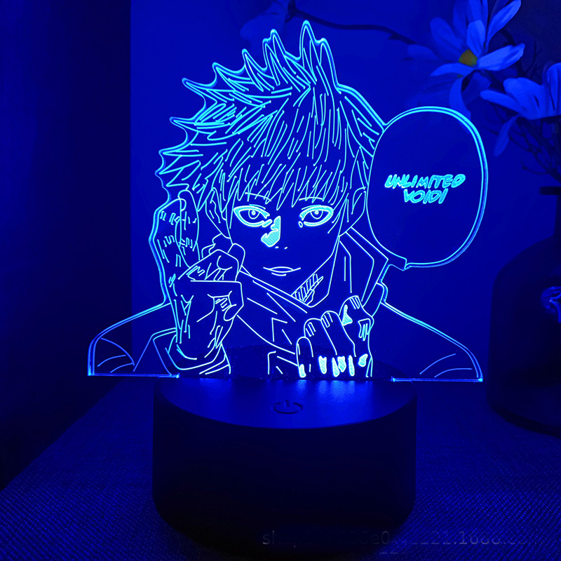 Jujutsu Kaisen Gojo Satoru Nanami Kento Sukuna 3d Led Lamp for Bedroom Anime Figure Night Lights 6 - Anime Lamps Shop