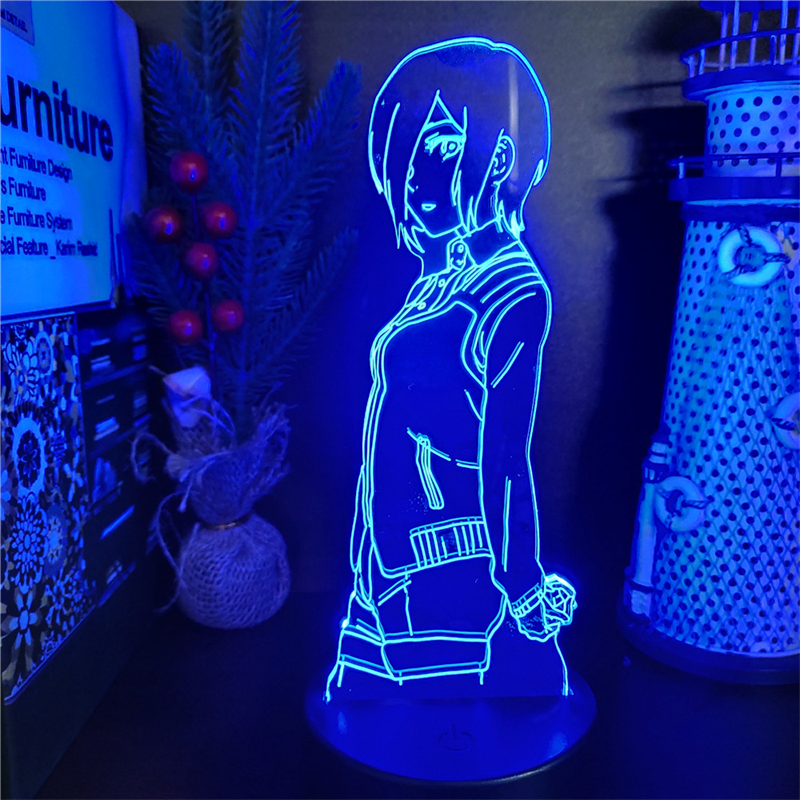 Tokyo Ghoul 3D Lamp Anime Kaneki Ken Juuzou Led Night Light for Kids Bedroom Decoration Nightlight 8 - Anime Lamps Shop