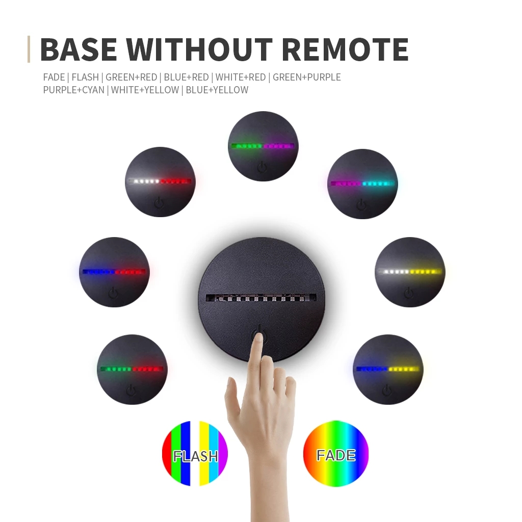 Touch Sensor JoJo Bizarre Adventure Japanese Anime Manga Birthday Two Tone Led Light Two Tone 3D 4 - Anime Lamps Shop