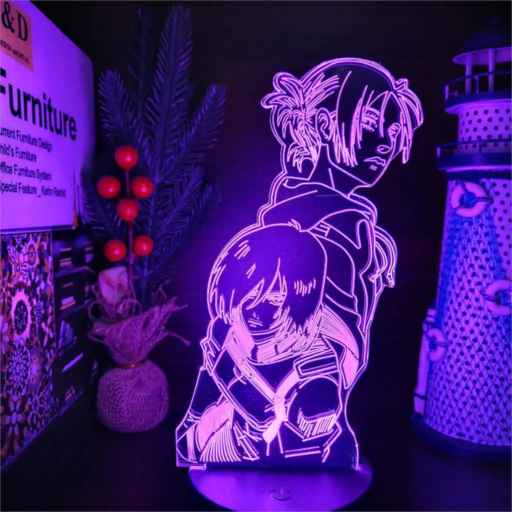 Must Have Attack on Titan Cartoon Night Lights LED Night Lamp